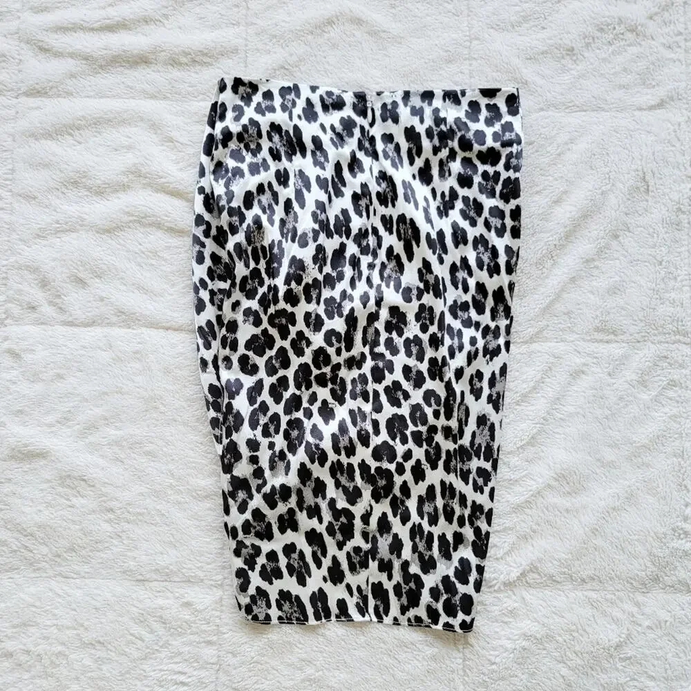 Caroline‎ Constas Crossover Leopard Print Mini Skirt